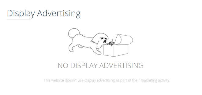 SimilarWeb （しみたーウェブ）Display Advertising　有料広告　結果なし