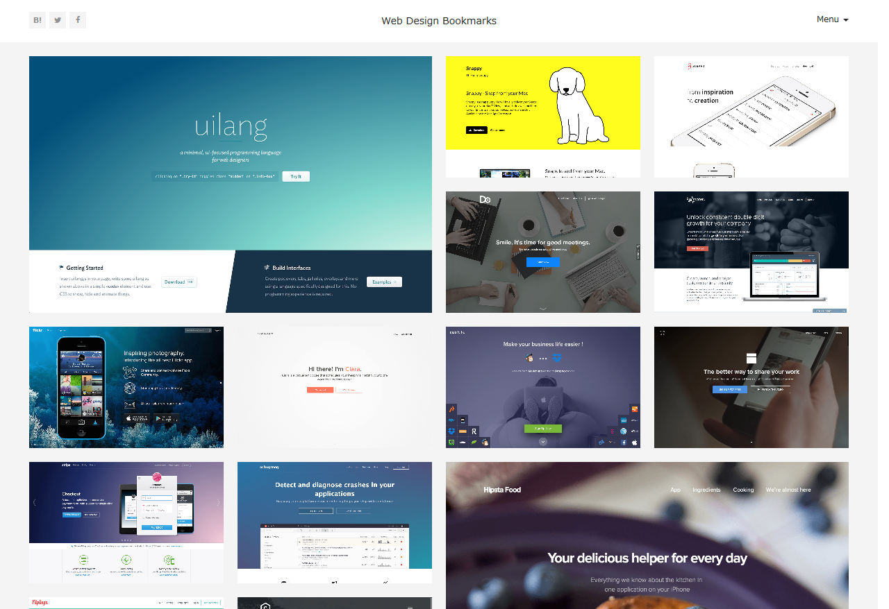 Web Design Bookmarks | Webデザインの参考になるトレンドまとめ